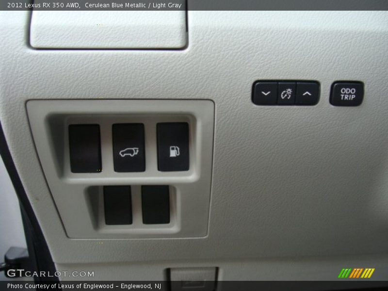 Cerulean Blue Metallic / Light Gray 2012 Lexus RX 350 AWD