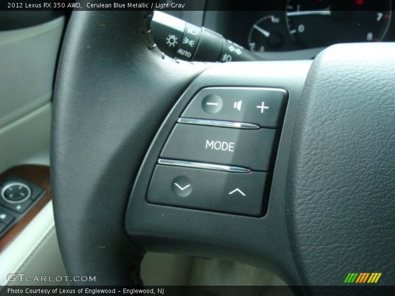 Cerulean Blue Metallic / Light Gray 2012 Lexus RX 350 AWD