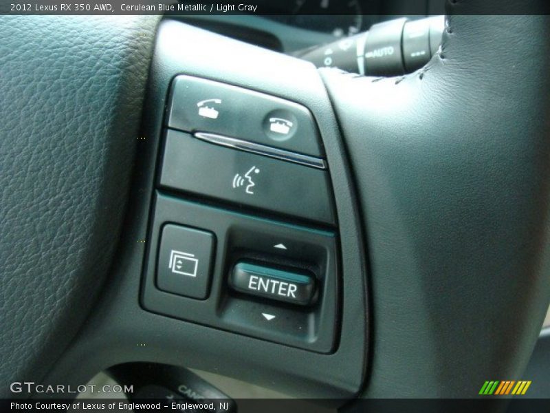 Cerulean Blue Metallic / Light Gray 2012 Lexus RX 350 AWD