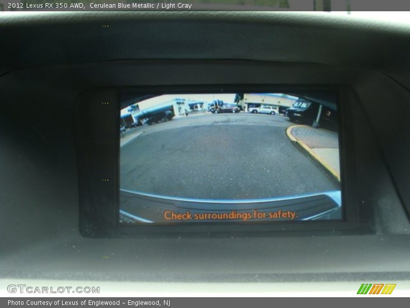 Cerulean Blue Metallic / Light Gray 2012 Lexus RX 350 AWD