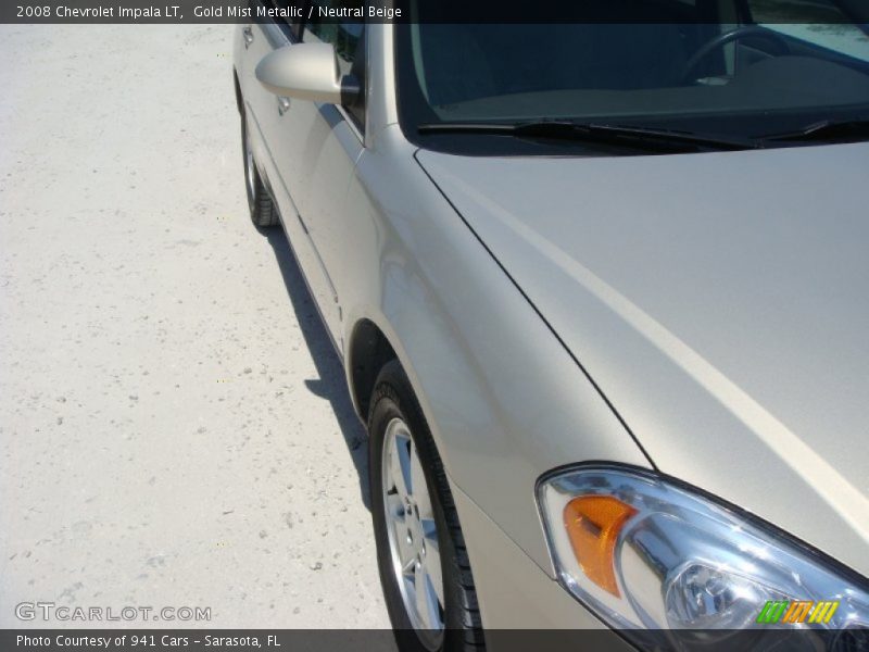 Gold Mist Metallic / Neutral Beige 2008 Chevrolet Impala LT