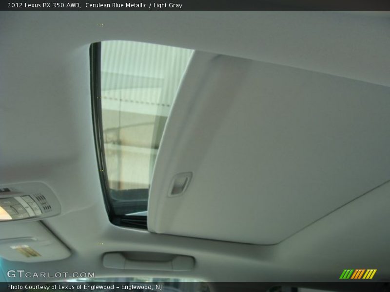 Cerulean Blue Metallic / Light Gray 2012 Lexus RX 350 AWD