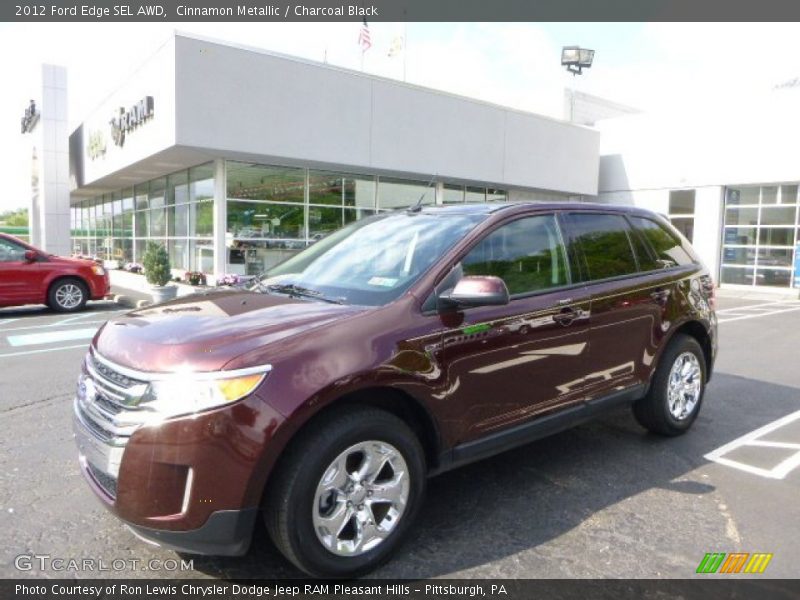 Cinnamon Metallic / Charcoal Black 2012 Ford Edge SEL AWD