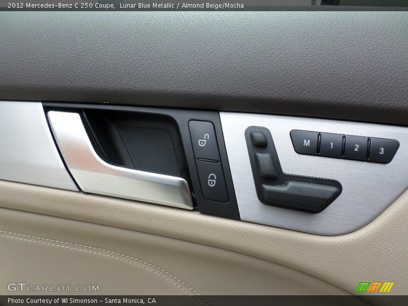 Lunar Blue Metallic / Almond Beige/Mocha 2012 Mercedes-Benz C 250 Coupe