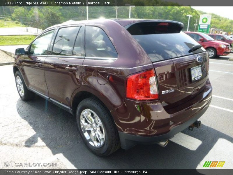 Cinnamon Metallic / Charcoal Black 2012 Ford Edge SEL AWD