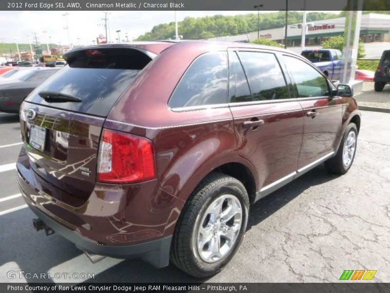 Cinnamon Metallic / Charcoal Black 2012 Ford Edge SEL AWD