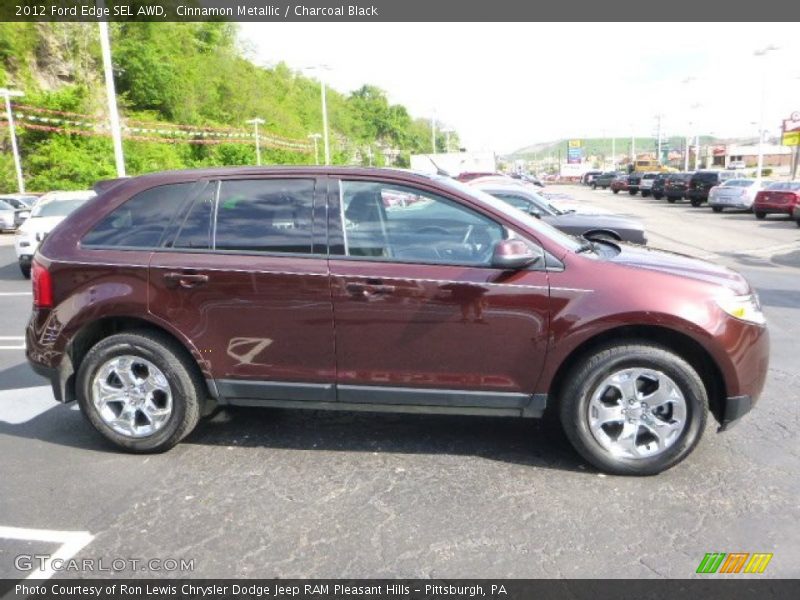 Cinnamon Metallic / Charcoal Black 2012 Ford Edge SEL AWD