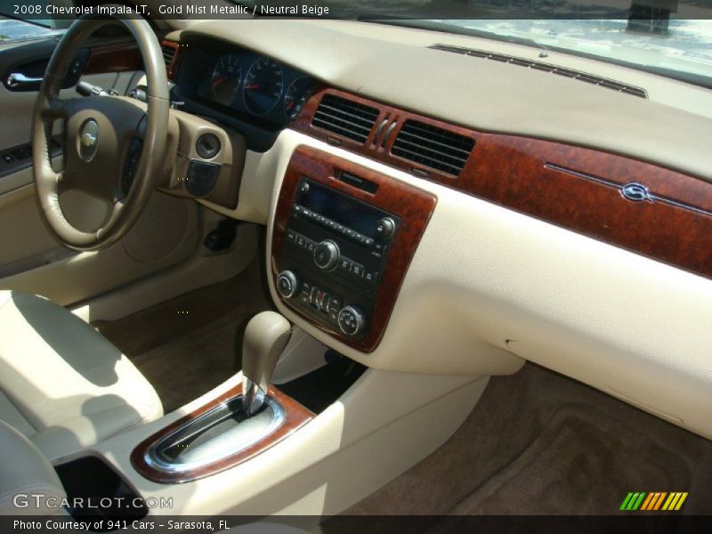 Gold Mist Metallic / Neutral Beige 2008 Chevrolet Impala LT