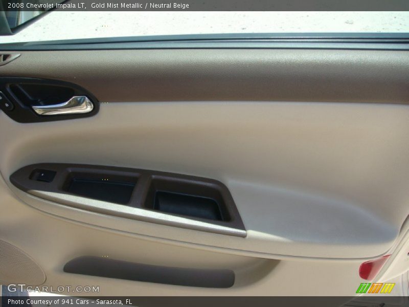Gold Mist Metallic / Neutral Beige 2008 Chevrolet Impala LT