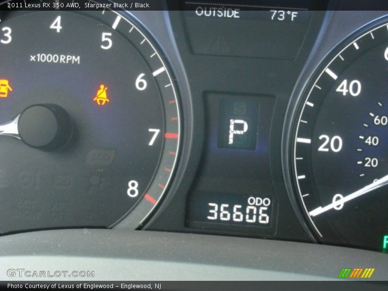 Stargazer Black / Black 2011 Lexus RX 350 AWD