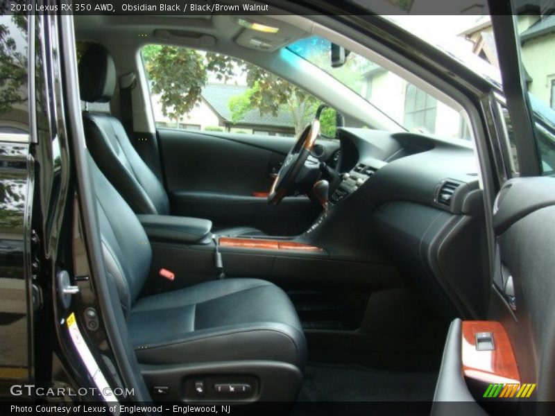 Obsidian Black / Black/Brown Walnut 2010 Lexus RX 350 AWD