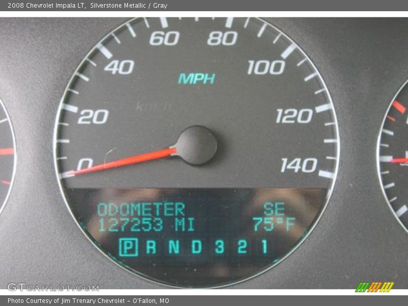 Silverstone Metallic / Gray 2008 Chevrolet Impala LT