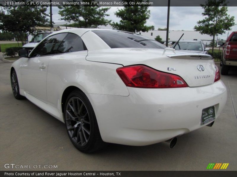 Moonlight White / IPL Monaco Red/Silk Obi Aluminum 2013 Infiniti G IPL G Convertible