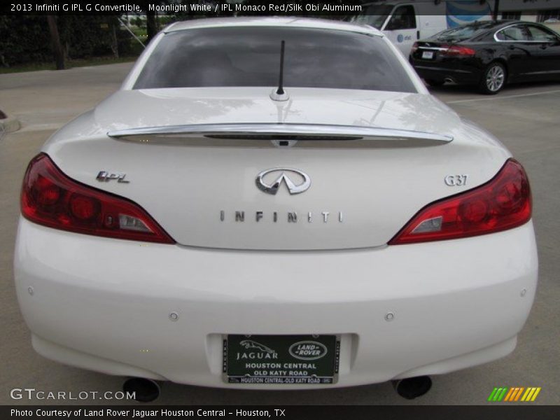 Moonlight White / IPL Monaco Red/Silk Obi Aluminum 2013 Infiniti G IPL G Convertible