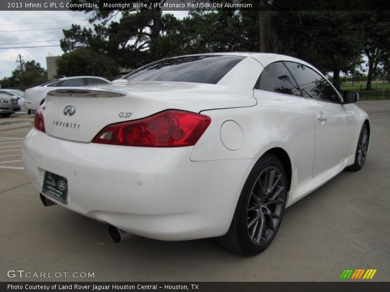 Moonlight White / IPL Monaco Red/Silk Obi Aluminum 2013 Infiniti G IPL G Convertible