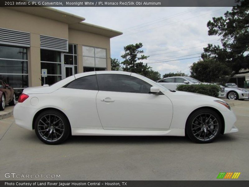 Moonlight White / IPL Monaco Red/Silk Obi Aluminum 2013 Infiniti G IPL G Convertible