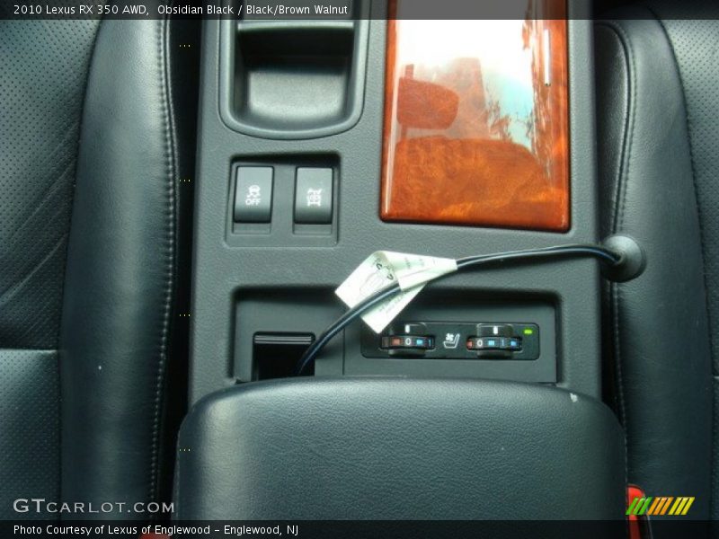 Obsidian Black / Black/Brown Walnut 2010 Lexus RX 350 AWD