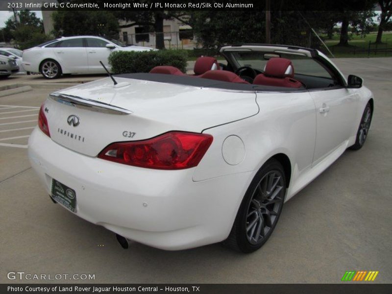 Moonlight White / IPL Monaco Red/Silk Obi Aluminum 2013 Infiniti G IPL G Convertible