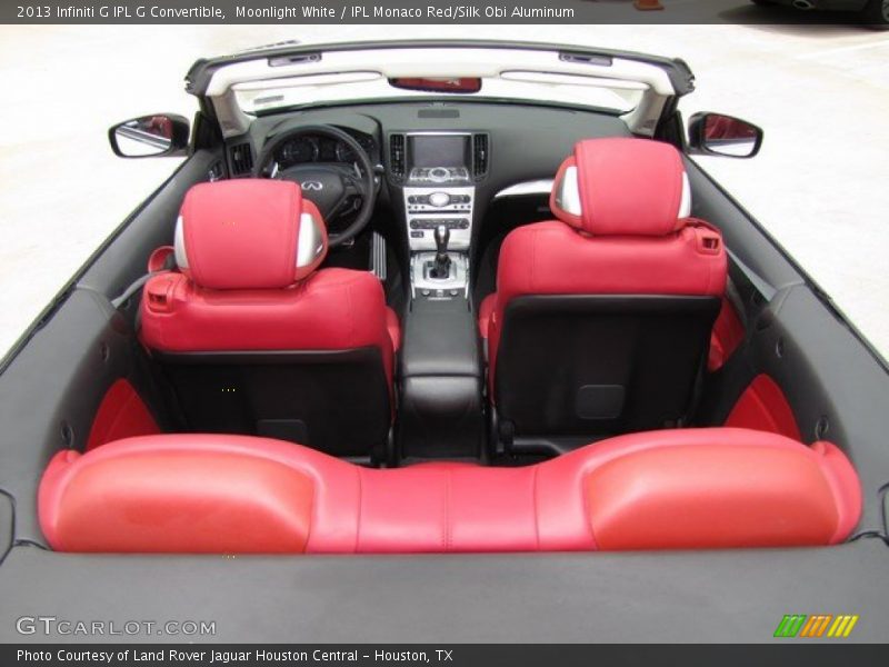 Moonlight White / IPL Monaco Red/Silk Obi Aluminum 2013 Infiniti G IPL G Convertible