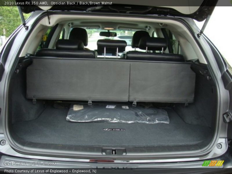 Obsidian Black / Black/Brown Walnut 2010 Lexus RX 350 AWD