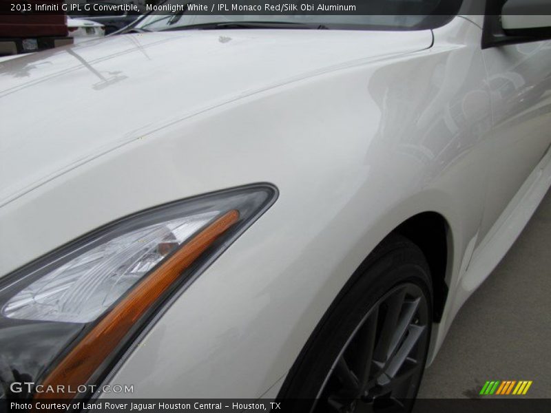 Moonlight White / IPL Monaco Red/Silk Obi Aluminum 2013 Infiniti G IPL G Convertible