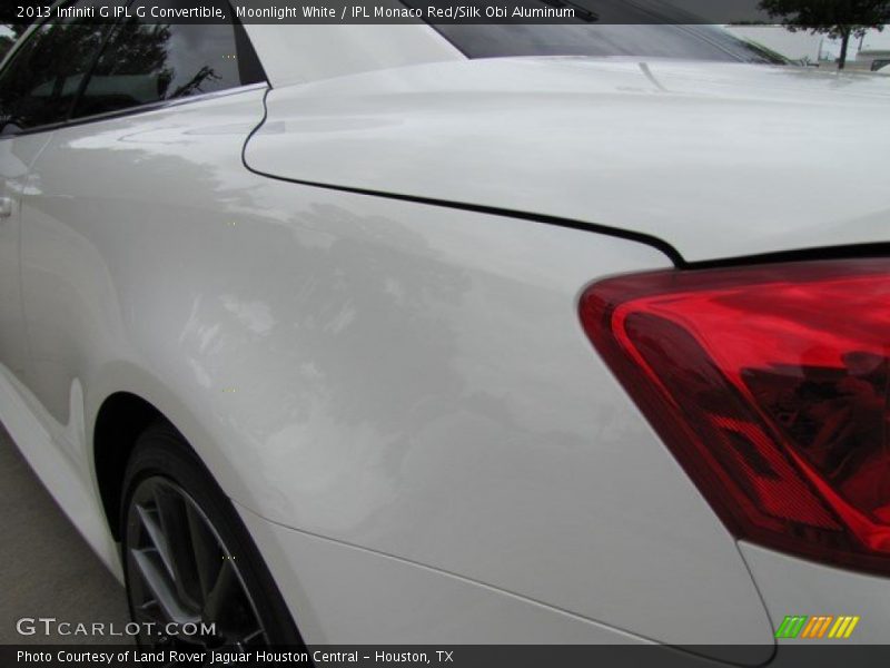 Moonlight White / IPL Monaco Red/Silk Obi Aluminum 2013 Infiniti G IPL G Convertible