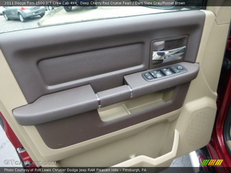 Deep Cherry Red Crystal Pearl / Dark Slate Gray/Russet Brown 2011 Dodge Ram 1500 SLT Crew Cab 4x4