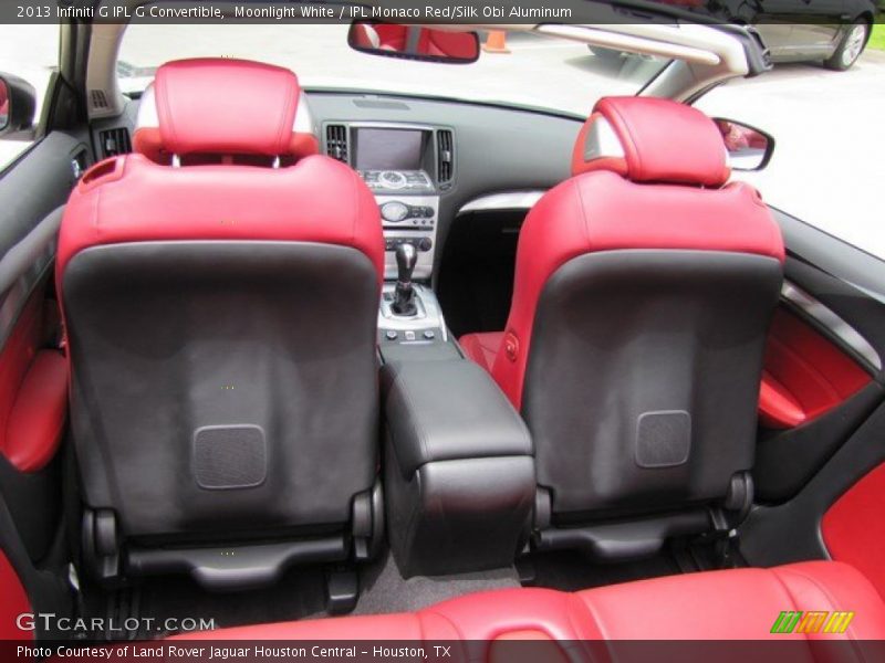 Moonlight White / IPL Monaco Red/Silk Obi Aluminum 2013 Infiniti G IPL G Convertible