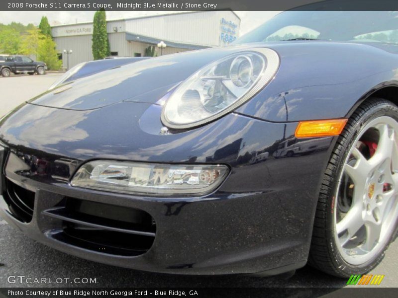 Midnight Blue Metallic / Stone Grey 2008 Porsche 911 Carrera S Coupe
