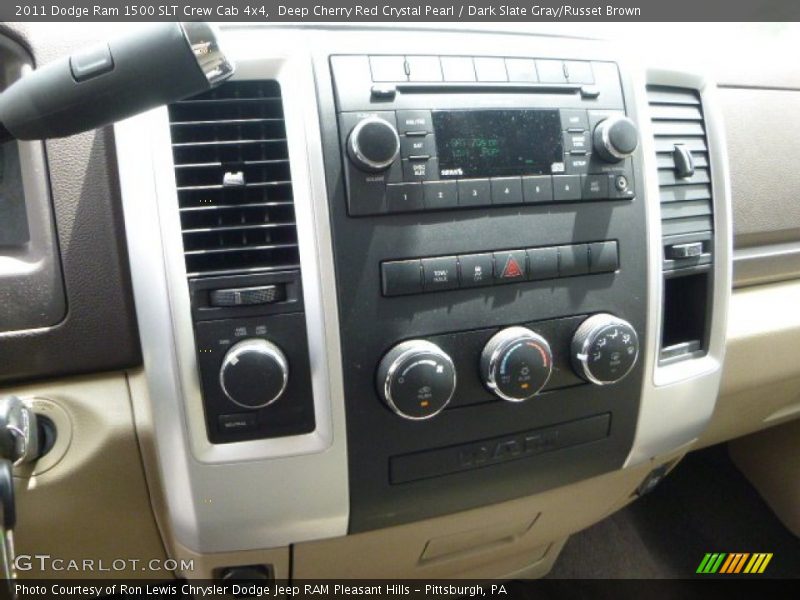 Deep Cherry Red Crystal Pearl / Dark Slate Gray/Russet Brown 2011 Dodge Ram 1500 SLT Crew Cab 4x4