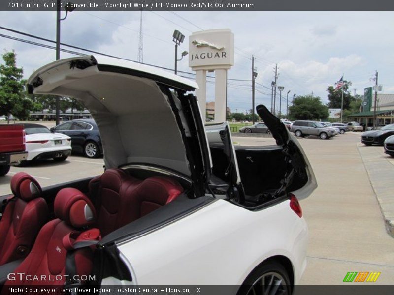 Moonlight White / IPL Monaco Red/Silk Obi Aluminum 2013 Infiniti G IPL G Convertible
