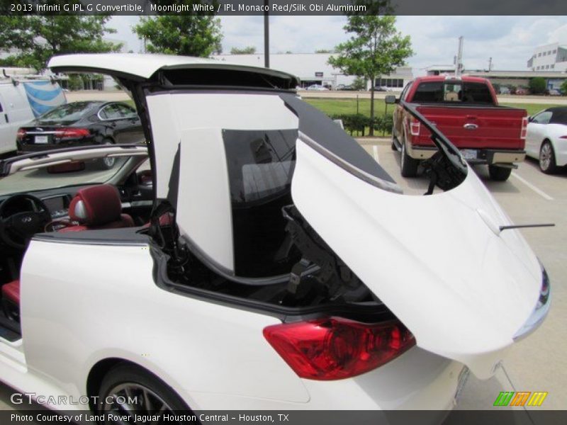 Moonlight White / IPL Monaco Red/Silk Obi Aluminum 2013 Infiniti G IPL G Convertible