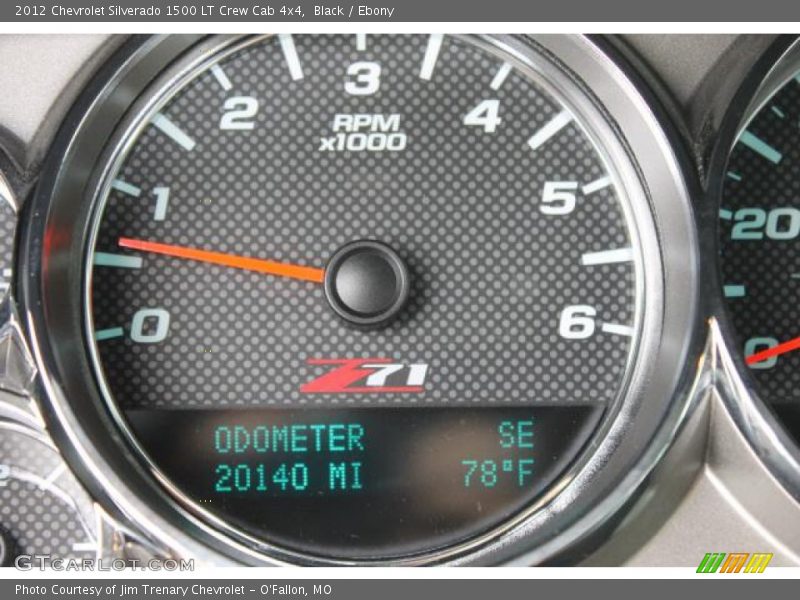 Black / Ebony 2012 Chevrolet Silverado 1500 LT Crew Cab 4x4