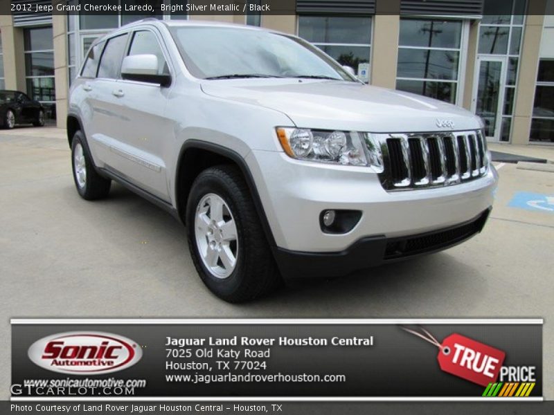 Bright Silver Metallic / Black 2012 Jeep Grand Cherokee Laredo