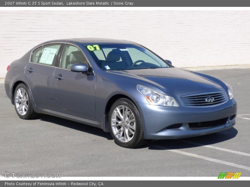 Lakeshore Slate Metallic / Stone Gray 2007 Infiniti G 35 S Sport Sedan