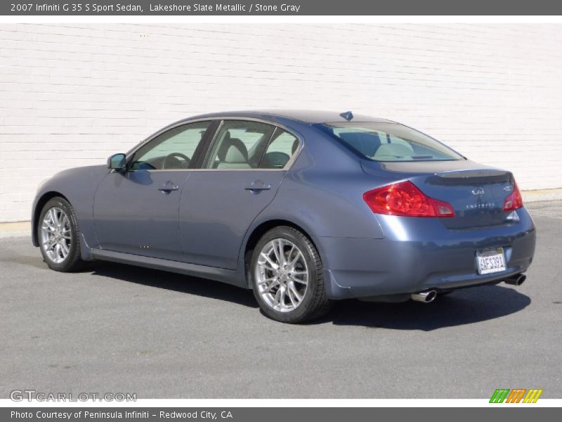 Lakeshore Slate Metallic / Stone Gray 2007 Infiniti G 35 S Sport Sedan