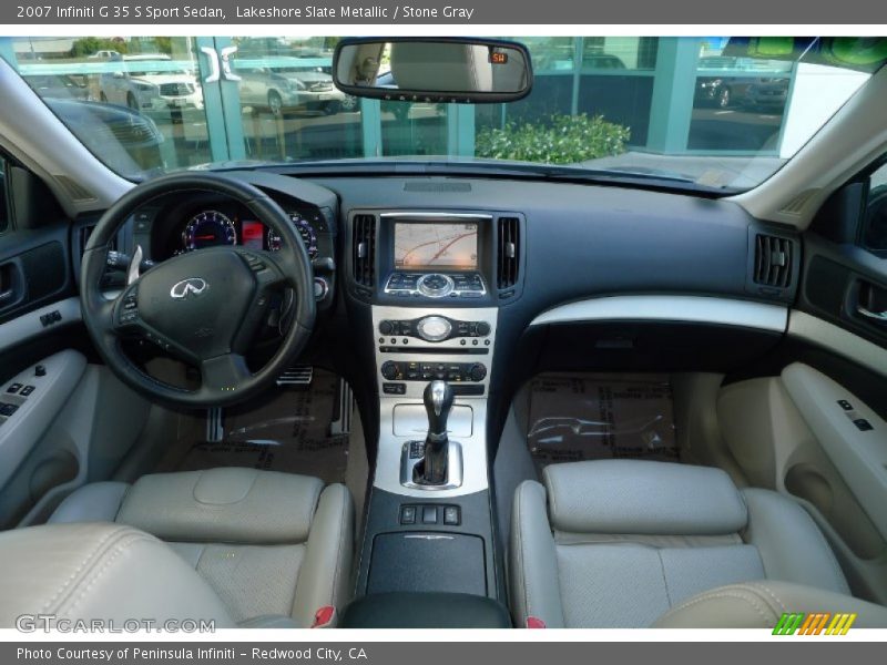 Lakeshore Slate Metallic / Stone Gray 2007 Infiniti G 35 S Sport Sedan