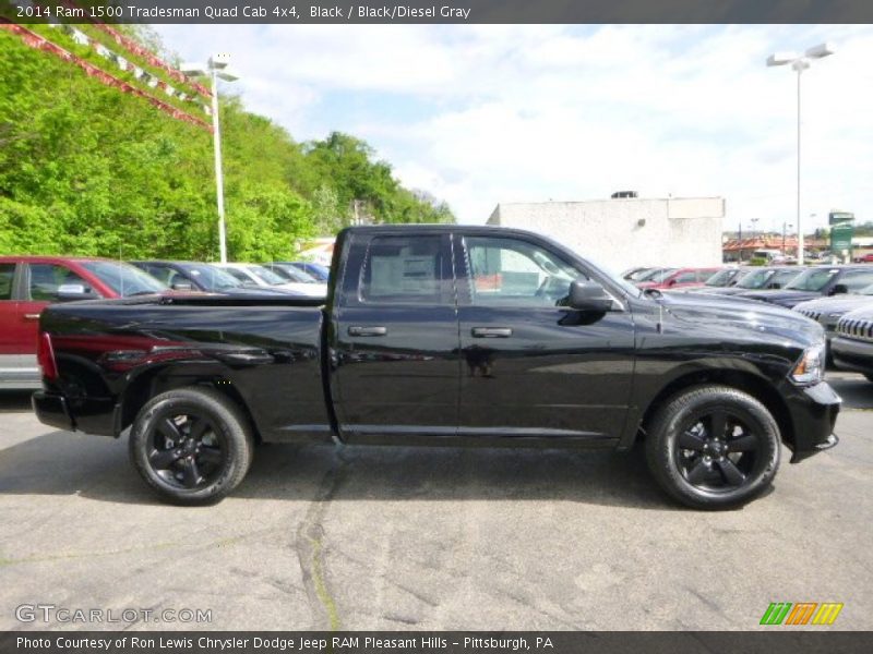 Black / Black/Diesel Gray 2014 Ram 1500 Tradesman Quad Cab 4x4