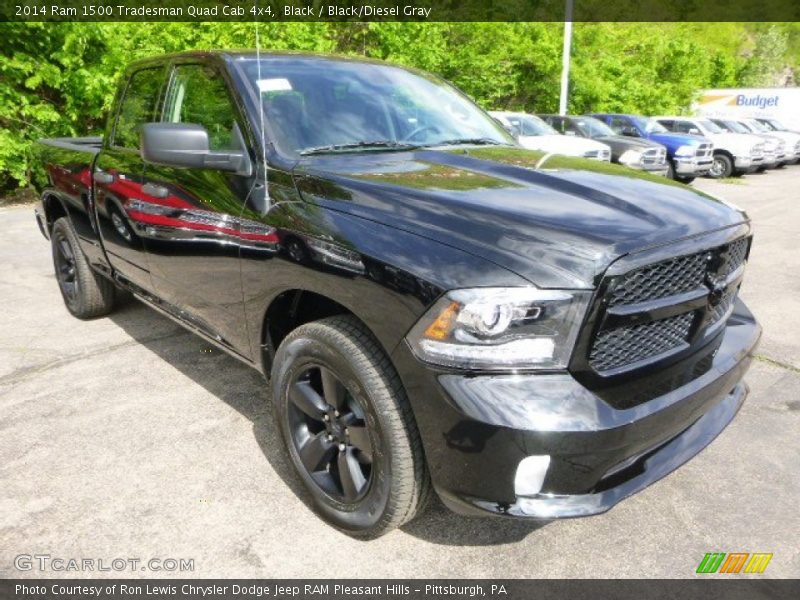 Black / Black/Diesel Gray 2014 Ram 1500 Tradesman Quad Cab 4x4