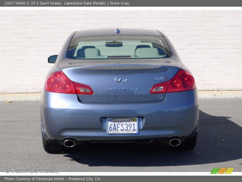Lakeshore Slate Metallic / Stone Gray 2007 Infiniti G 35 S Sport Sedan