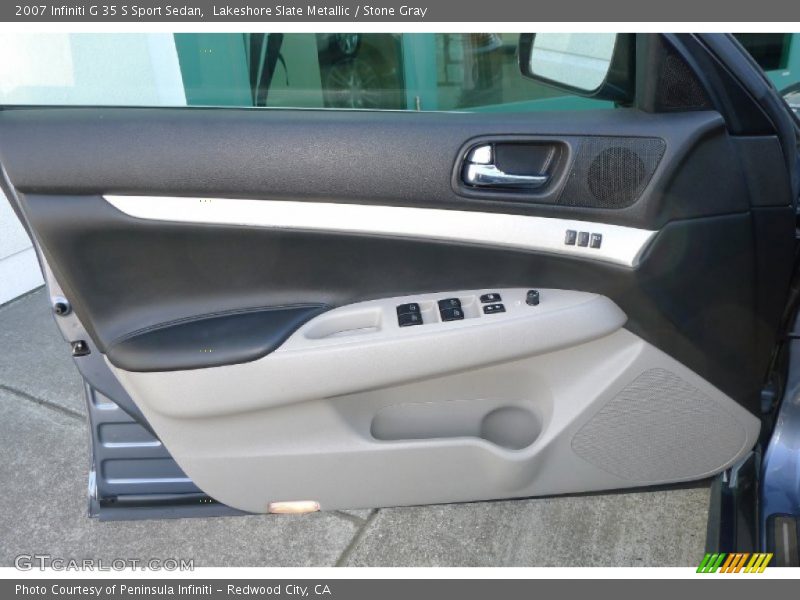 Lakeshore Slate Metallic / Stone Gray 2007 Infiniti G 35 S Sport Sedan