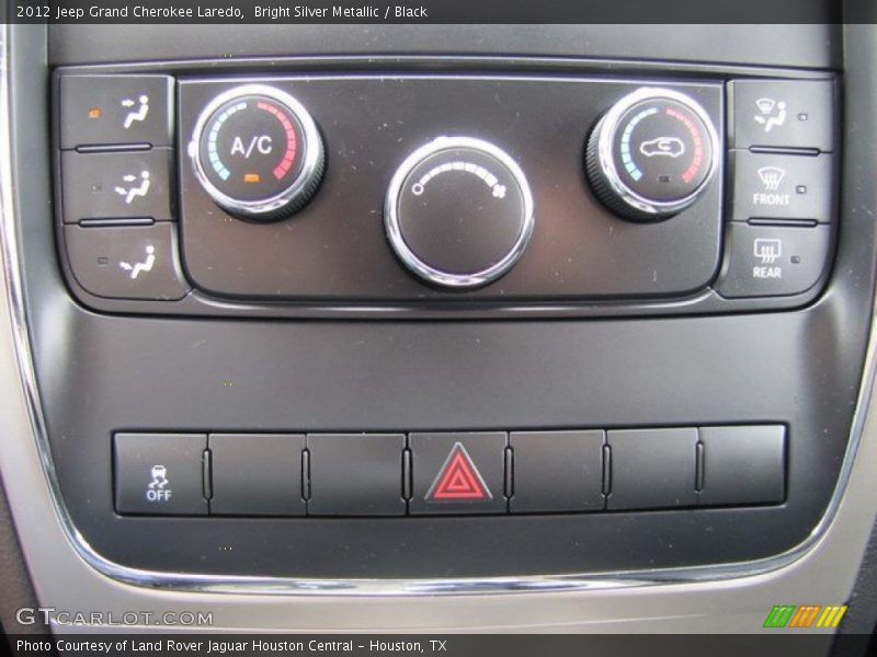 Bright Silver Metallic / Black 2012 Jeep Grand Cherokee Laredo