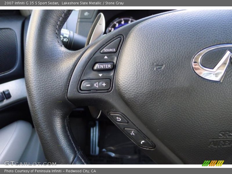 Lakeshore Slate Metallic / Stone Gray 2007 Infiniti G 35 S Sport Sedan