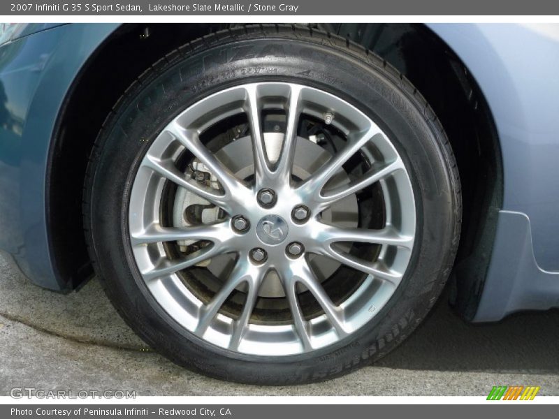 Lakeshore Slate Metallic / Stone Gray 2007 Infiniti G 35 S Sport Sedan