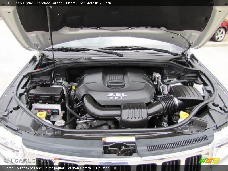 Bright Silver Metallic / Black 2012 Jeep Grand Cherokee Laredo