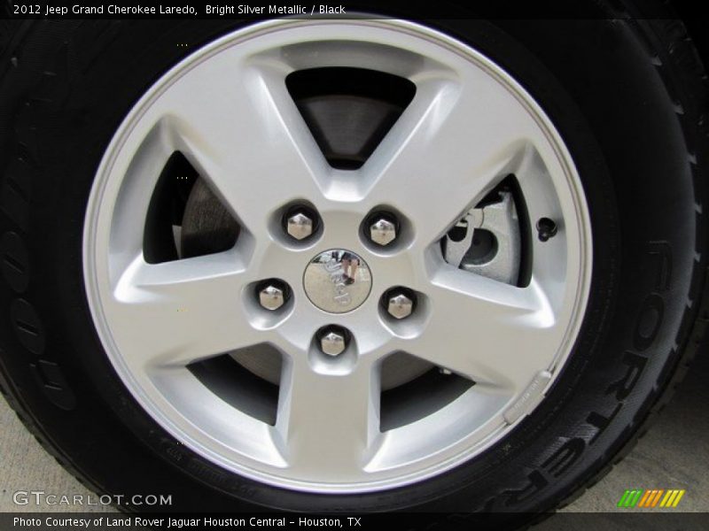 Bright Silver Metallic / Black 2012 Jeep Grand Cherokee Laredo