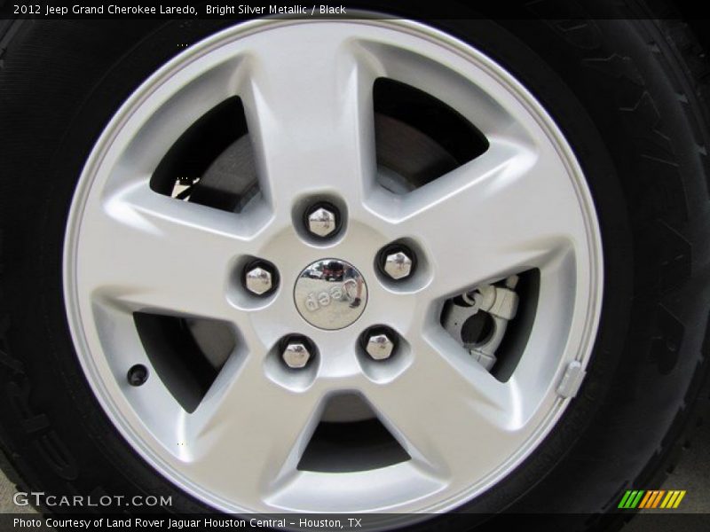 Bright Silver Metallic / Black 2012 Jeep Grand Cherokee Laredo