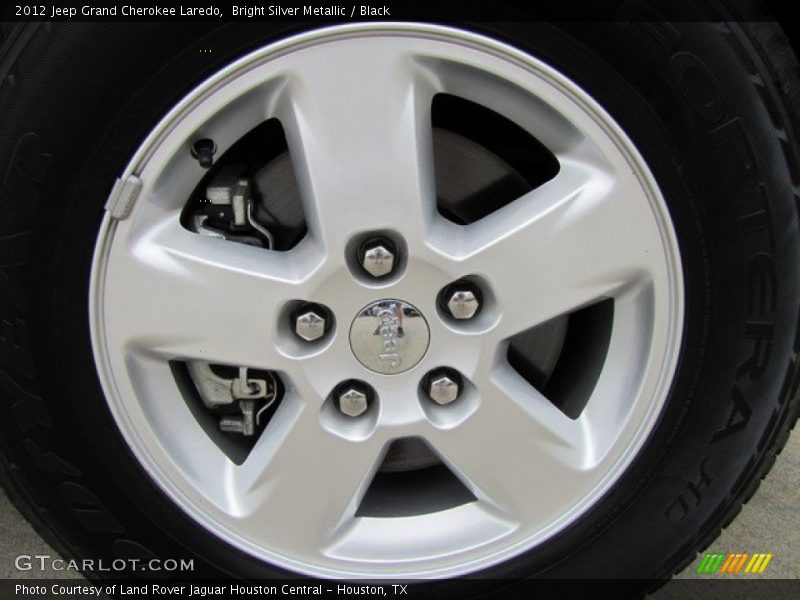Bright Silver Metallic / Black 2012 Jeep Grand Cherokee Laredo