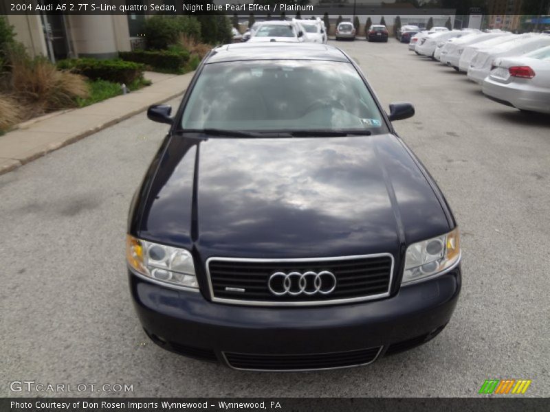 Night Blue Pearl Effect / Platinum 2004 Audi A6 2.7T S-Line quattro Sedan