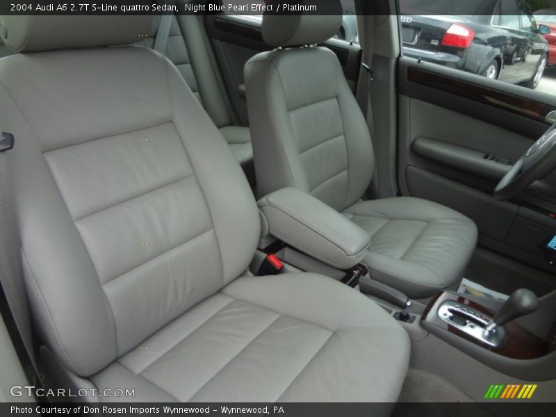 Night Blue Pearl Effect / Platinum 2004 Audi A6 2.7T S-Line quattro Sedan